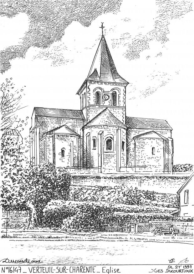 N 16147 - VERTEUIL SUR CHARENTE - église